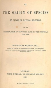 Origen de las especies (portada)