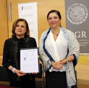 Arely Gómez González,Procuradora General de la República y Silvia Giorguli Saucedo, Presidente de El Colegio de México