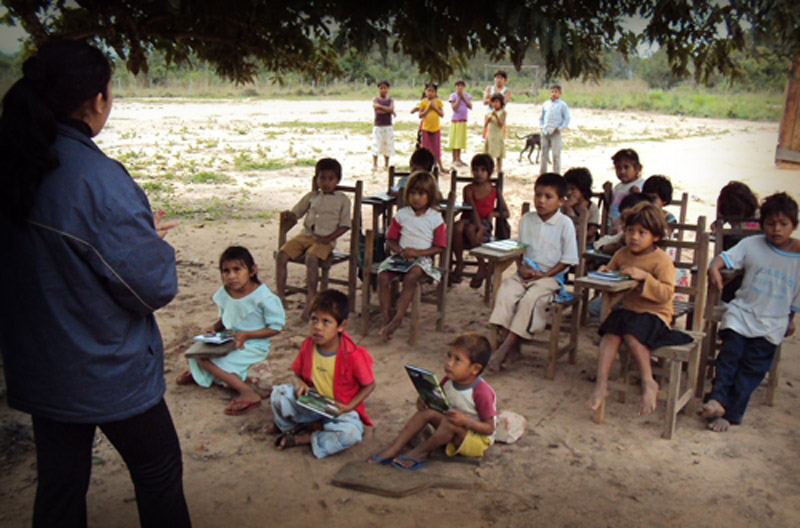 Escuela indígena en Campeche