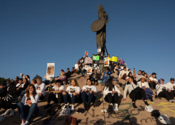Madres buscadoras manifestandose