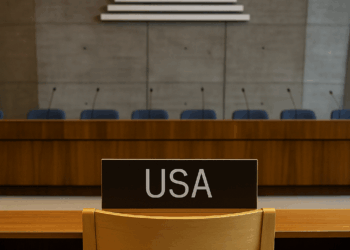Sede de la Unesco con una silla vacía que representa la salida de Estados Unidos.