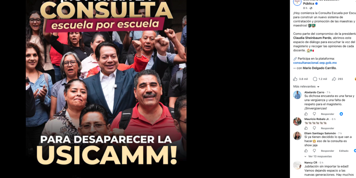Revientan docentes contra consulta para cambiar la USICAMM